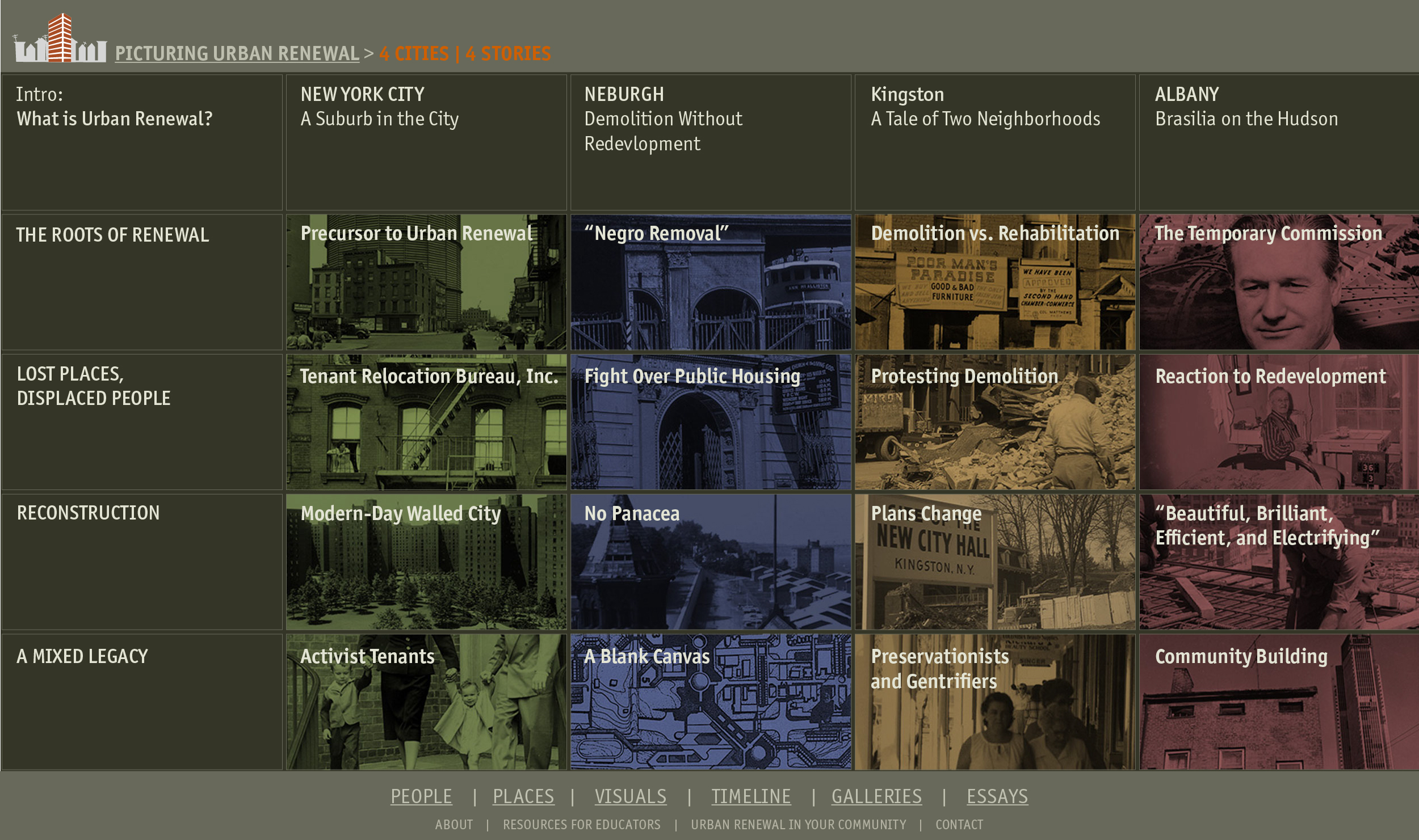 Picturing Urban Renewal overview page